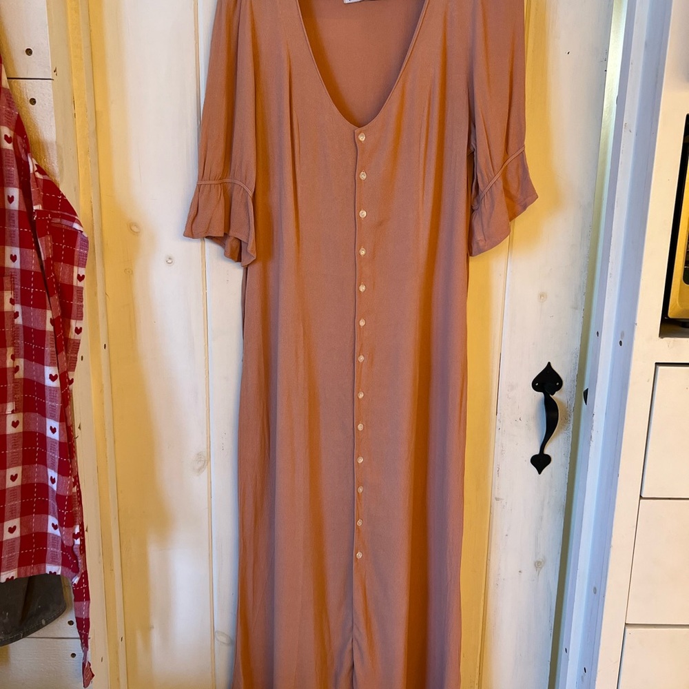 Pink Long Sleeve Dress